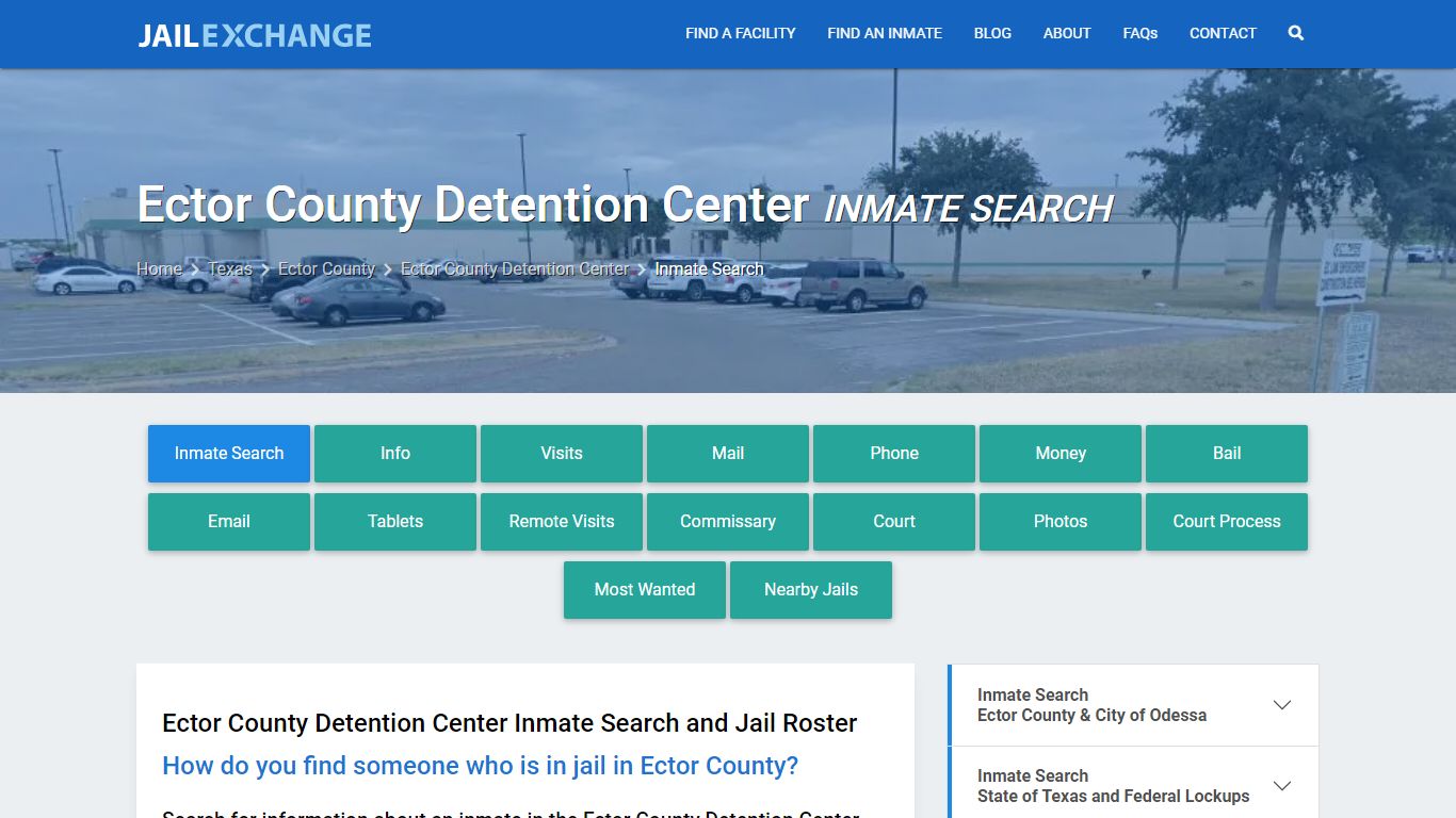 Ector County Detention Center Inmate Search - Jail Exchange